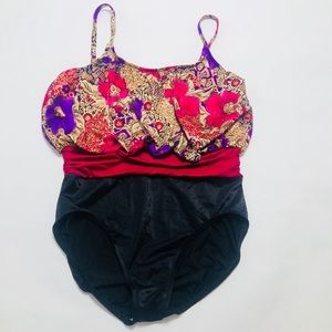 Vintage Mainstream Swimsuit One Piece Size 16 USA